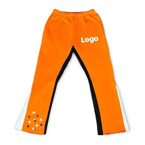 Custom Logo Printed Plus Size <b>Stacked</b> Winter Heavyweight Breathable Acid Wash Fleece Graphic Embroidered Flared <b>Joggers</b> Skinny - Product Image 4