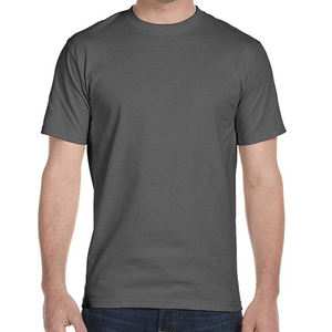 T-shirt décontracté personnalisable, couleur unie, pour homme, 100% polyester, doux et confortable, idéal pour la gym et le fitness. - Product Image 2