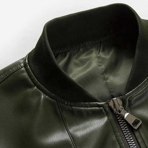 Veste en cuir d'agneau pour homme de haute qualité, prix de gros, logo personnalisé imprimé, disponible en différentes couleurs. - Product Image 3