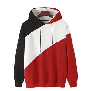 Sweater Washed Black White Winter Season Wholesale Men's Custom Size Knitted Cotton Fleece Hooded Zipper-Up Solid Color <b>Top</b> <b>Coat</b> - Product Image 1