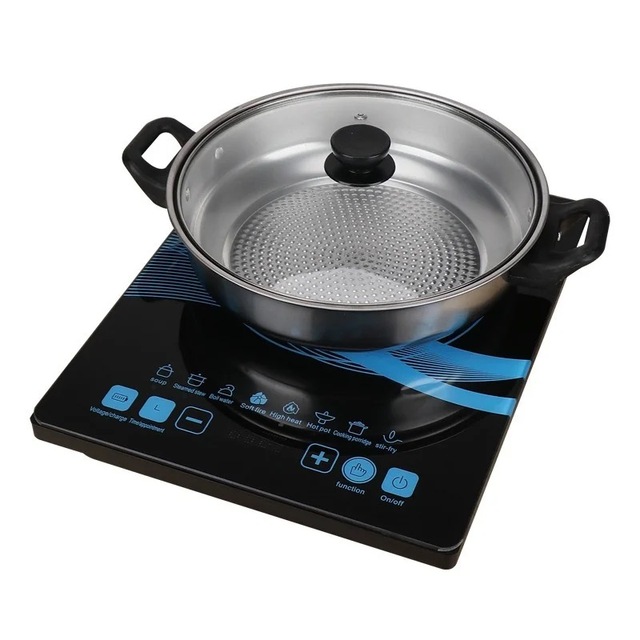 Household Appliances Single Burner Touch Control Induction Cooker with Hot Pot Function Electric for Hotel Use