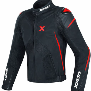 Veste en cuir véritable sur mesure, protection anti-UV, broderie 3D, manches longues, utilisation toutes saisons pour adultes, course moto - Product Image 1