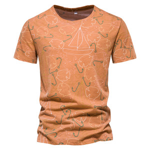Camisetas de Algodón Estampadas de Verano para Hombre, Camisetas Gráficas Casuales, Cuello Redondo, Manga Corta, de Alta Calidad - Product Image 5
