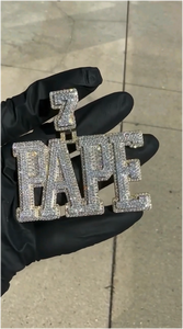 Joyería Hip Hop para Hombre, Colgante Personalizado con Letras, Plata de Ley 925, Diamante Moissanita VVS, Número, Nombre, Inicial, Logotipo - Product Image 5