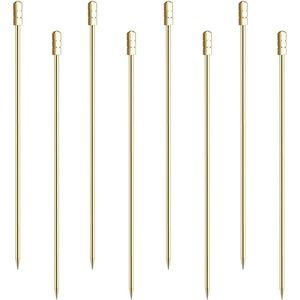 8 Palillos de Cóctel Reutilizables de Acero Inoxidable, Brochetas Metálicas para Cócteles, Martini, Aceitunas, Aperitivos, Agitador de Cócteles - Product Image 1