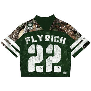 Camiseta de Fútbol Americano para Hombre al por Mayor, Camuflaje RealTree, Manga de Malla de Poliéster, Uniforme Deportivo, Ropa de Equipo Personalizada, Fabricante OEM a Granel - Product Image 5