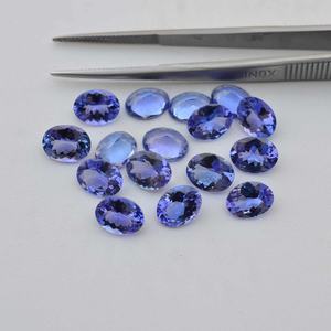 พลอย tanzanite ทรงรีขนาด7x9มม. พลอย Tanzanite แท้เกรด AAA ขายส่งจำนวนมากในราคาโรงงาน - Product Image 1