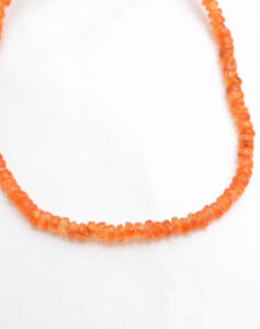 Cuentas facetadas de cornalina natural de 4 mm, collar de piedras preciosas, piedra preciosa para la elaboración de joyería fina. - Product Image 3