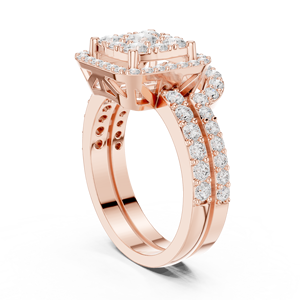 แหวนทองคำแท้ 14k ทรงกลม ประดับเพชรแล็บโกรว์ สำหรับผู้หญิง สวมใส่ได้ทุกวัน สามารถสวมซ้อนกับแหวนวงอื่นได้ - Product Image 6