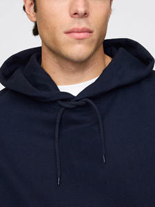 Sudadera con Capucha Básica para Hombre, 100% Algodón, Felpa, Invierno, Talla Grande, Hombros Caídos, Estilo Urbano, Personalizable - Product Image 3