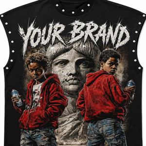 Débardeur personnalisé imprimé DTG, 100% coton jersey, tissu doux écologique, t-shirt sans manches vintage unisexe, vente en gros OEM - Product Image 6