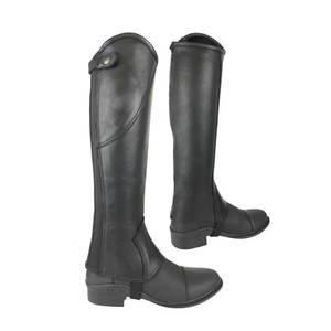 Protège-jambes en cuir robustes pour chevaux, équipement pour le travail équin en extérieur, usage quotidien. - Product Image 1