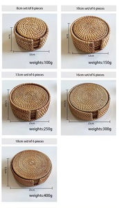 แผ่นรองจานหวาย งานฝีมือทำมือจากเวียดนาม ของตกแต่ง DIY สำหรับโรงแรม บ้าน ครัว ราคาขายส่งที่ดีที่สุด - Product Image 5