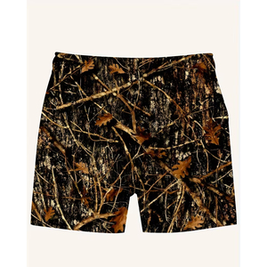 Shorts en toile pour homme 2026 High Street, imprimé camouflage Real Tree intégral, coupe-vent, respirant, décontracté et sportif - Product Image 2