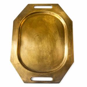Plateau décoratif en laiton, plat de service classique fait main pour table à manger, restaurant, hôtel, maison, réceptions - Product Image 6