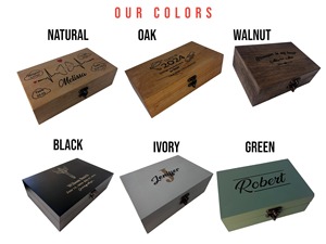 กล่องไม้พิมพ์ลายฝาปิดแม่เหล็ก กล่องใส่เครื่องประดับแบบปลอดภัย กล่องไม้พิมพ์ลาย กล่องเก็บของสำหรับจัดแสดงสินค้าพรีเมียม ขายส่ง - Product Image 6