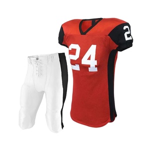 Dernier modèle de haute qualité à prix de gros Logo personnalisé Top Model 100% coton Uniforme de football américain pour hommes - Product Image 1