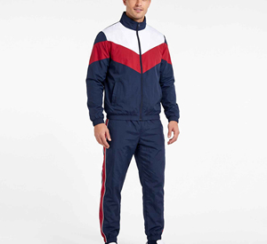 Nouvel ensemble de survêtement coupe-vent en nylon réfléchissant et imperméable pour homme, avec logo personnalisé et bandes blanches imprimées - Product Image 4