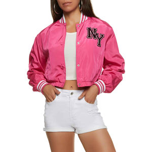 Chaquetas para hombre, chaqueta satinada estilo varsity bomber, chaqueta corta estilo streetwear, estilo béisbol, ligera, a la moda. - Product Image 5