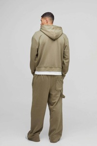 Vente en gros de sweats à capuche personnalisés pour hommes en coton lourd, coupe oversize à épaules tombantes, pour le sport, la gym et le streetwear, avec impression DTG - Product Image 5