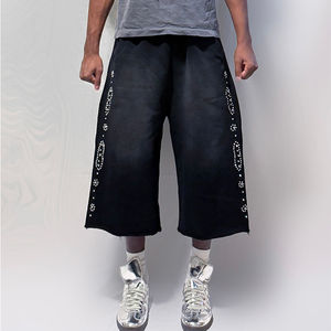 Custom Baggy Sweat <b>Shorts</b> <b>Men</b> Heavyweight French Terry Fleece Loose Oversized Knee Length <b>Bermuda</b> <b>Shorts</b> Casual Track <b>Shorts</b> - Product Image 5