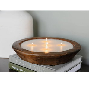 Wood Christmas Candle Holder <b>Heart</b> Shape Home Decoration Craft Gift Decorative Candle Bowl - Product Image 5