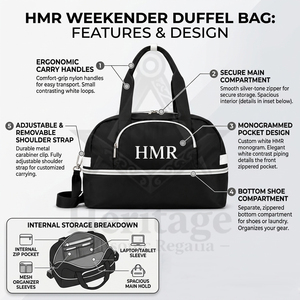 Sac de sport léger pour week-end et nuit, avec logo personnalisé, pour la franc-maçonnerie, les confraternies et les sororités, idéal pour la gym et les activités sportives. - Product Image 6