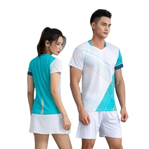 Hauts et shorts en jersey de volley-ball sans manches colorés par sublimation personnalisée - Product Image 2