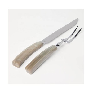 ชุดช้อนส้อมสแตนเลสแบบดั้งเดิม ด้ามจับทรงแตร ขัดเงาแบบกระจก 2 ชิ้น ขายดี เหมาะสำหรับใช้ในบ้าน โรงแรม ร้านอาหาร - Product Image 2