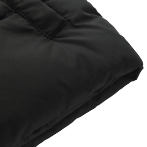Latest <b>Men's</b> <b>Black</b> Hooded Quilted <b>Vest</b> Zipper Closure Windproof Casual Winter Outerwear Polyester Wadding Pockets Regular Length - Product Image 6