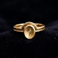 Anillo de Plata de Ley 925 Ovalado de 8x6mm con Bisel en Blanco, Anillo de Boda Curvo Apilable, Recuerdo de Resina para Cenizas o Leche Materna, Regalo DIY para Ella