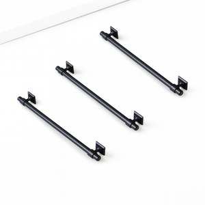 Tirador de Gabinete Moderno de Latón Negro Mate, Base Cuadrada, Resistente, para Muebles de Cocina, Baño y Comedor - Product Image 3