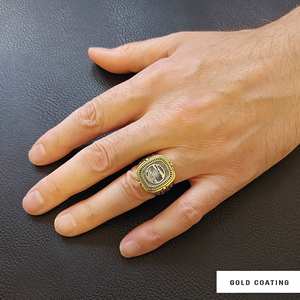 Anillo Masónico BOJ 041 Personalizado de Plata con Diamantes, Anillo de Graduación Universitaria Unisex, Regalo para Fiestas y Ocasiones Especiales, Precio Bajo - Product Image 6