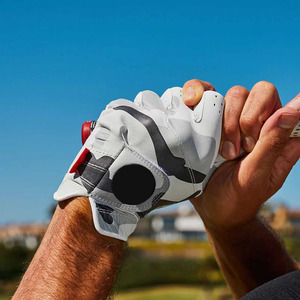 Guantes de Golf Deportivos Blancos con Camuflaje, Cuero Cabretta Premium, Transpirables, Antideslizantes, Suaves, Flexibles, de Alto Rendimiento, para Hombre, con Agarre de Gancho - Product Image 4