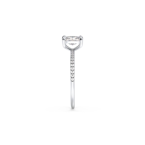 Anillo de Compromiso y Promesa REYES con Moissanita de Corte Cojín Exquisito de 0.98 Quilates para Mujer, Plata de Ley 925, Joyería Fina - Product Image 5