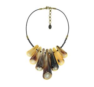 Artistic <b>Statement</b> Horn <b>Necklace</b> Designed For Fashion Enthusiasts Seeking Unique Handmade Jewelry With Timeless Style Appeal - Product Image 4