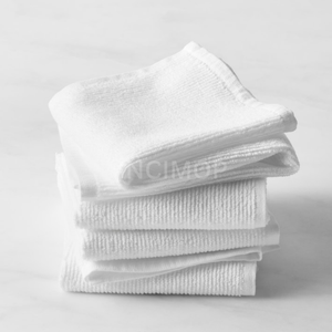 Meilleure offre pour des serviettes de bar en coton côtelé blanc 16x19, 100% coton, 32 oz, super absorbantes, pour le nettoyage des restaurants, par Indian Mill - Product Image 2