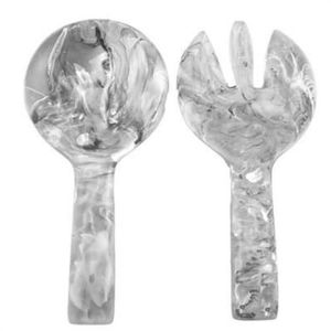 Decorative Resin Eco-Friendly <b>Salad</b> <b>Server</b> for Home Kitchen Gourmet Table Service Artistic Handmade Flatware Stylish Dining Room - Product Image 6