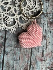 Llavero de Corazón Hecho a Mano con Cuentas Multicolor, Mini Colgante de Amor, Anillo para Llaves, Artículo de Regalo, Proveedor Mayorista - Product Image 6