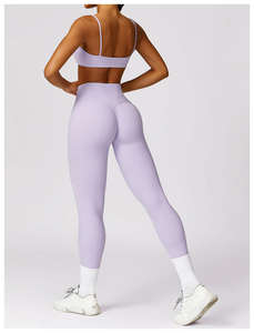 Conjunto de 4 Piezas de Leggings de Yoga de Cintura Alta para Mujer 2025, Ropa Deportiva Transpirable de Secado Rápido - Product Image 2