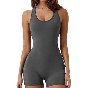 Body de Mujer de Alta Calidad, Cuello Redondo, Sin Mangas, Ajuste Ceñido, Cintura Alta, para Yoga, Casual, Personalizable, Venta al Por Mayor - Product Image 1