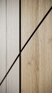Armoire en bois moderne avec portes coulissantes en HPL, construction en MDF, meuble de chambre autoportant pour la maison et l'hôtellerie - Product Image 3