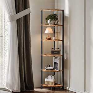 Support de plantes en métal minimaliste moderne avec étagères en bois pour plantes vertes d'intérieur et pots de fleurs - Product Image 3