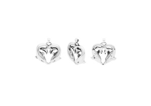 จี้รูปหัวใจปลาโลมาคู่ - Product Image 1