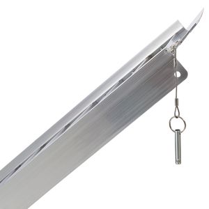 Rampa Portatile Pieghevole in Alluminio da 7 Piedi con Superficie Antiscivolo per Sedia a Rotelle Manuale, Capacità 600 Libbre, Due Pezzi Separati - Product Image 6