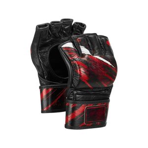 Outdoor Training Leather Half Finger Adjustable MMA <b>Gloves</b> Hook-and-Loop Closure Moisture Wicking Sustainable Quick Dry - Product Image 2