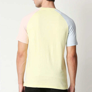 Colección de Verano, Camiseta Transpirable para Hombre, Cuello Redondo, Manga Regular, Estilo Hip Hop, Color Sólido, 150 Gramos, Mezcla de Poliéster/Algodón - Product Image 3