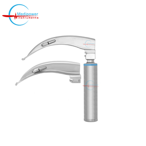 Macintosh LED Laryngoscope Kit 3 Blades No 1,2,3 Fiber <b>Optic</b> Manual Reusable Medical Diagnostic <b>Instrument</b> for ENT Surgery - Product Image 5