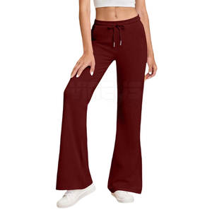 Pantalones acampanados transpirables para mujer al por mayor con MOQ bajo, diseño personalizado, últimas tendencias en pantalones acampanados para mujer para venta en línea - Product Image 4
