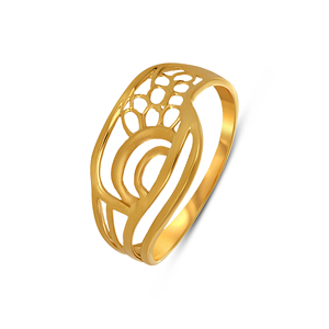 Anillo de Oro Aura Lattice Aurelius Circle Masterpiece, Anillo de Lujo de Oro de 18K con un Intrincado Motivo de Bucle Entrelazado - Product Image 1